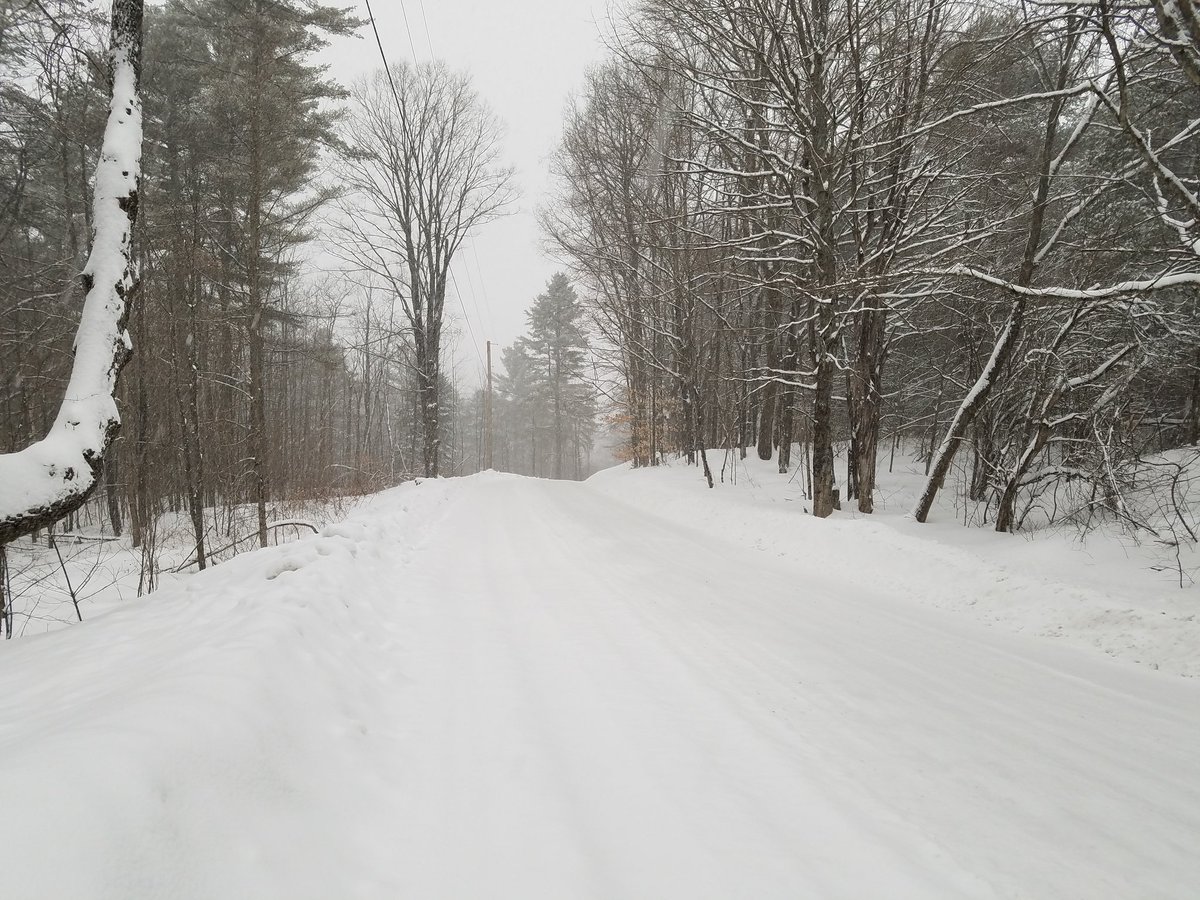 ejyoung67's tweet photo. My winter road. Snow is coming down at a good clip. #vtsnow #brookfieldvt #orson https://t.co/iuBJgB2Jfw