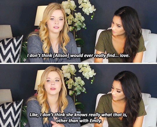wesleyshosie's tweet image. When Sasha talks about Alison ! 
#EmisonIsTheStory #EmisonIsEndgame