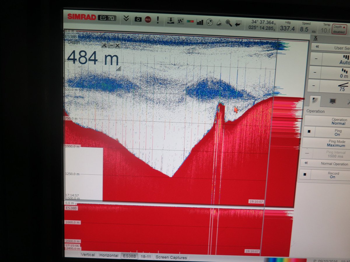 KerrySkink's tweet photo. Hard to believe a 40 km long 100 m high rocky ridge in the proposed Pe Coral mpa is unchartered #deepsecrets https://t.co/yGSYyHnCoq