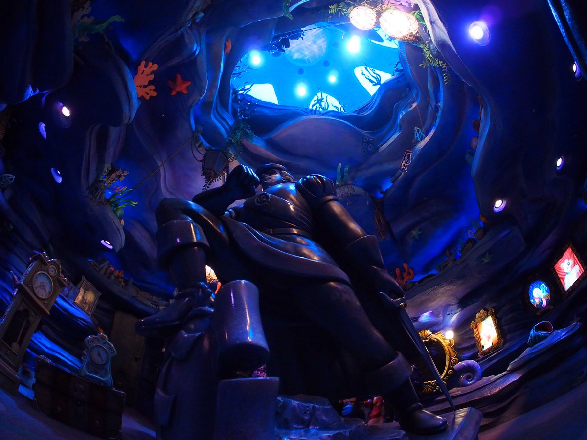 こも على تويتر 今年1回目の東京ディズニーシー 魚眼レンズで撮るとマーメイドラグーンは本当に魚になった気分ですね