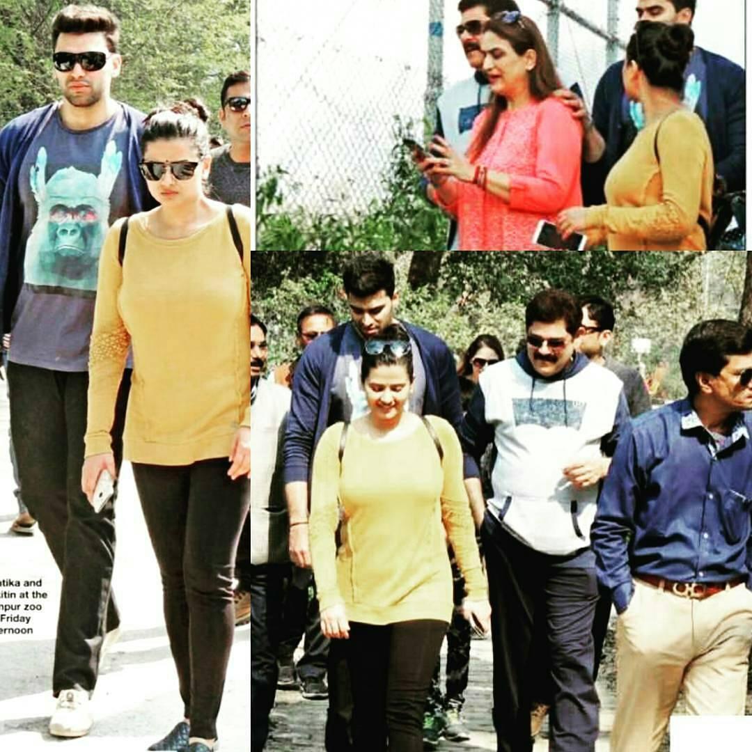 noor81468's tweet photo. the stars kratika sengar Dheer and nikitin Dheer with all family Dheer visit luncknow and kanpur zoo https://t.co/JLir4ycjuz