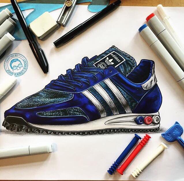 clarksters71's tweet photo. #artwork by #johnkaiserknight #adidas #LA og, #chuffinglorious ๐๐๐๐ป https://t.co/CHJ7TBAGdb