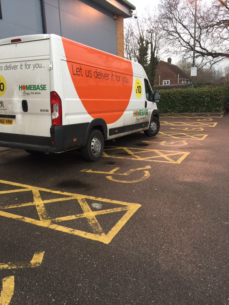 parkitrightuk's tweet photo. #homebase_uk Bracknell Store setting bad example today. One of our team was shocked to see this thoughtless action. https://t.co/4pWsdp3eLz