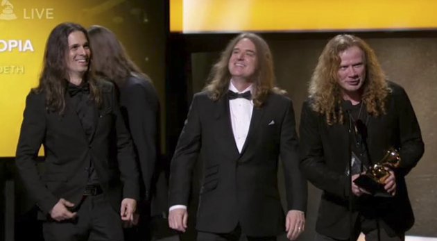 cuarteldelmetal's tweet photo. #Megadeth se lleva el galardón a "mejor interpretación metal" de los Grammy 2017 > https://t.co/MxFfYJfLxb https://t.co/M7oePwUyX8