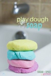 Bath Time Play Dough ⋆ Sugar, Spice and Glitter buff.ly/2kRFUuI #natural #essentialoils #recipes #bathtime