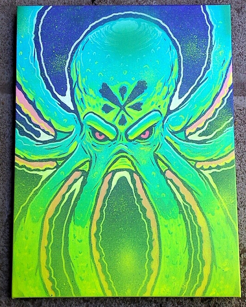 Turilla_cds's tweet photo. Octopus #turilla #artwork #painting #mtncolors #canvas #graffiti #character #paintpens https://t.co/eWEAKYcNss