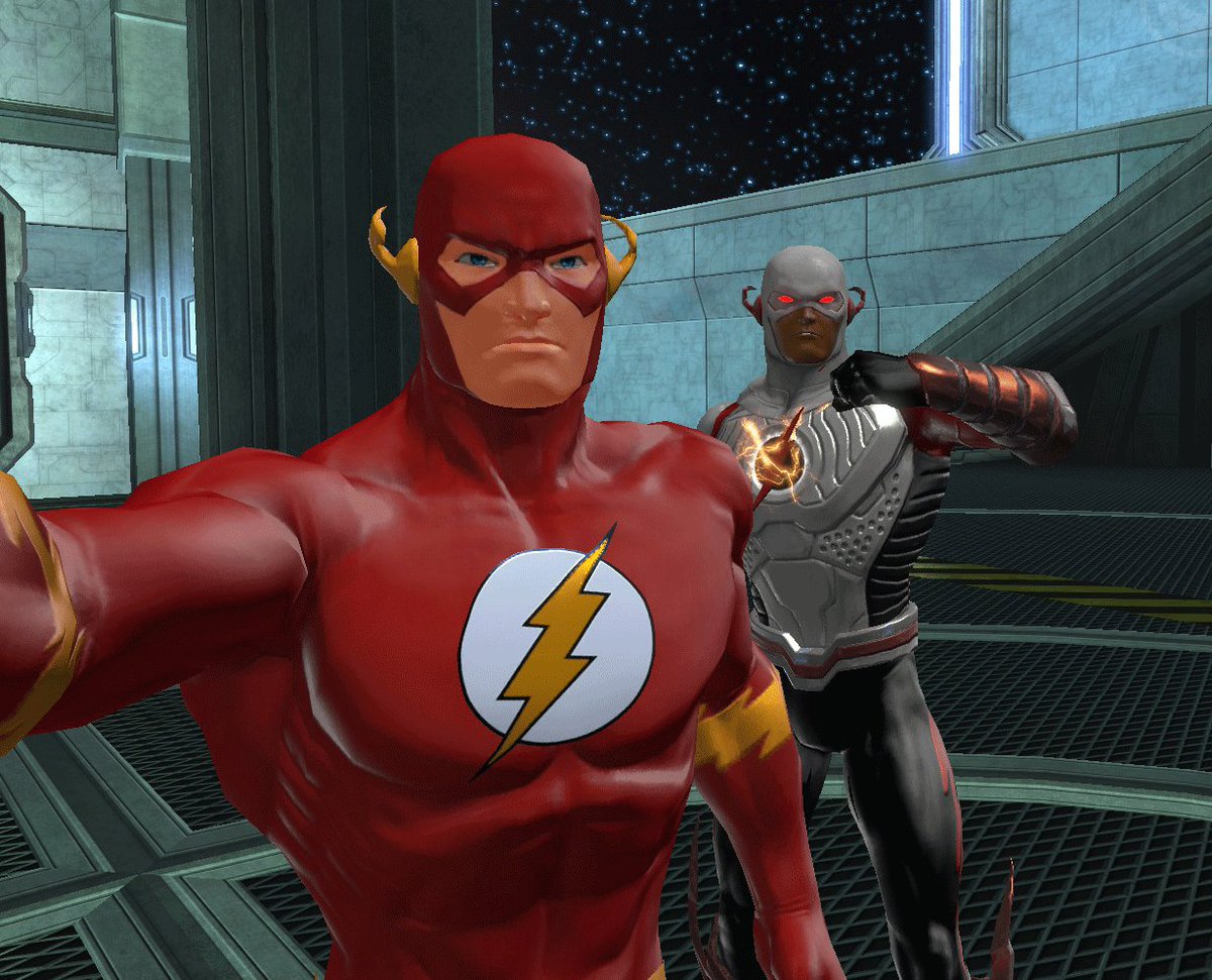murilofer52's tweet photo. @DCUO took a little while but ive finally took a selfie with the Flash! Best. Day. Ever. #FlashSelfieSweeps https://t.co/YaMoLDt7hM