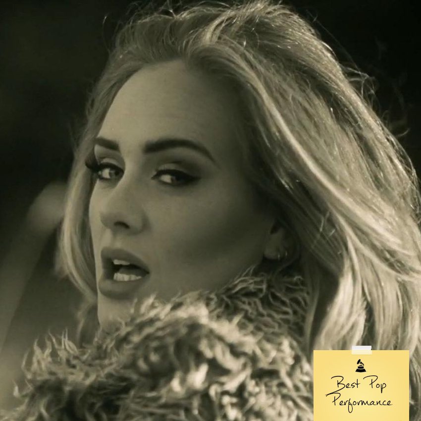 acasacinza's tweet photo. #Hello da @adele vence o Grammy de #BestPopPerformance por um artista solo. concorria com Ariana, Justin Bieber e Beyoncรฉ. #GRAMMYs https://t.co/9nJUjEPppX