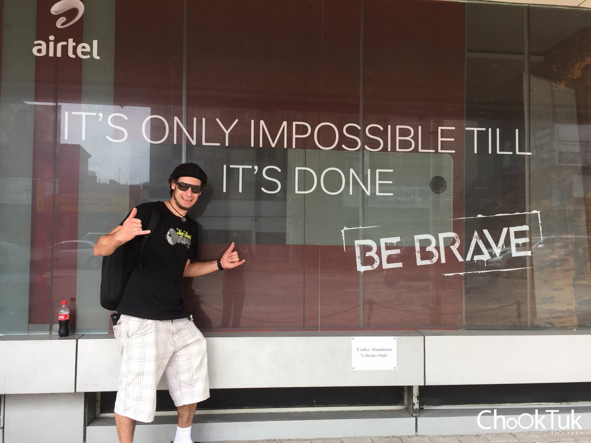 ChookTuk's tweet photo. Most say I can't, I say #BeBRAVE #illshowyou #NeverGiveUp buckle up, Im about #tuktuk #solo around #srilanka 3000km https://t.co/xR3eoJqtsz https://t.co/iSpy2inbuW