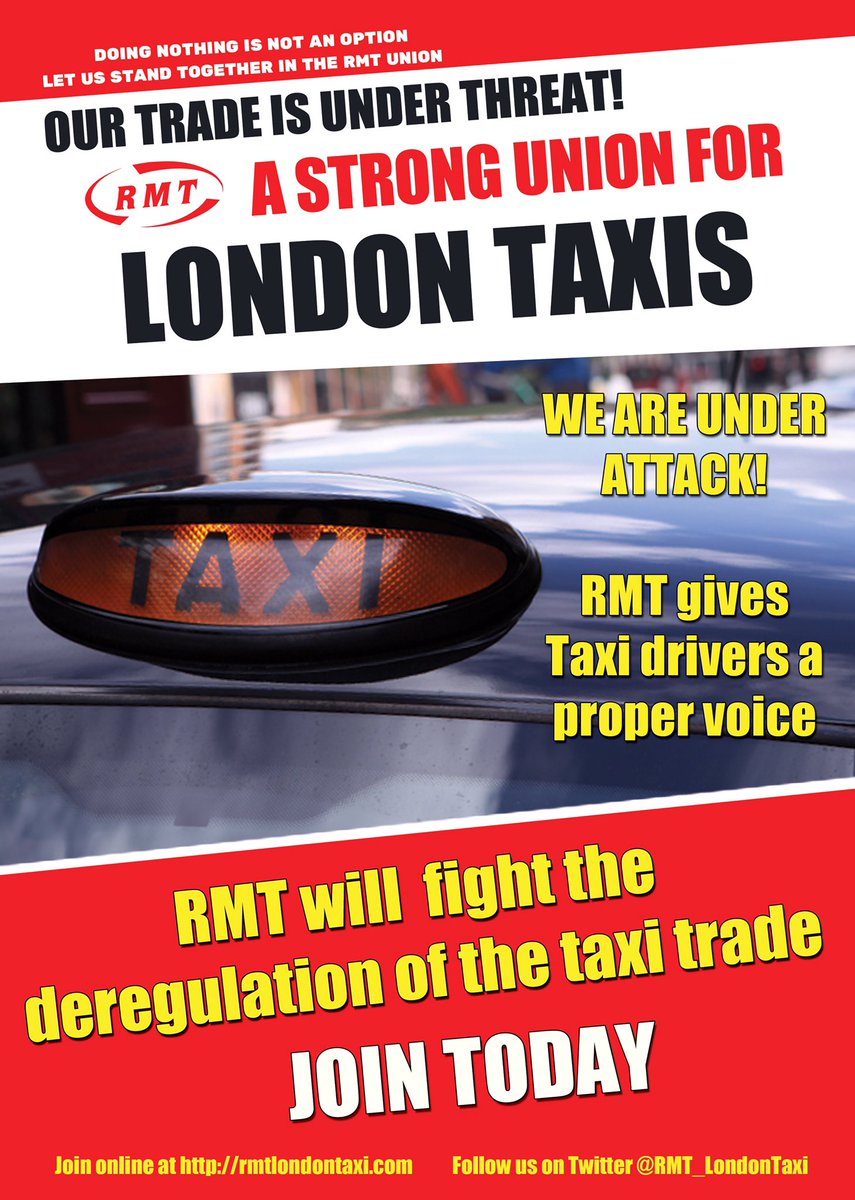 RMT_LondonTaxi's tweet photo. 24hr legal cover
Representation at TFL
Income protection 
Credit union
Fines pool
Political lobby group

Join now https://t.co/9GZZDjKPXO https://t.co/Swa0hmY84J