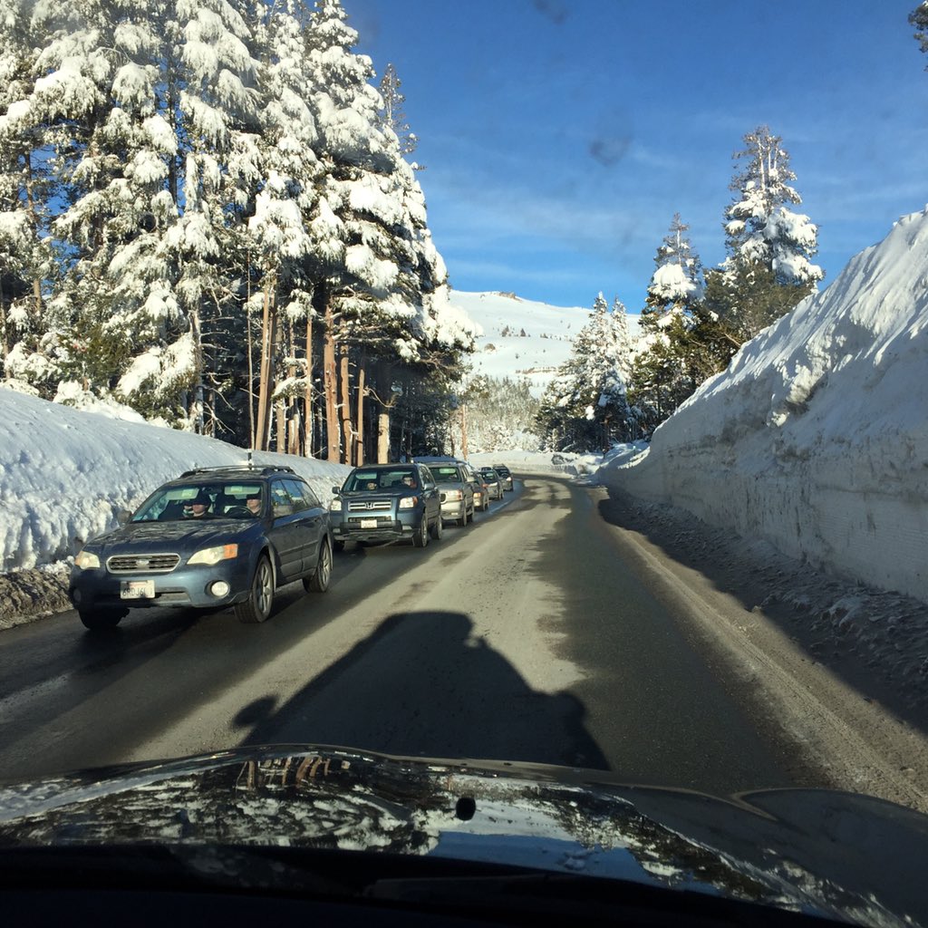 Hwy 50 closed. Hwy 88 Westbound is a parking lot long past Kirkwood