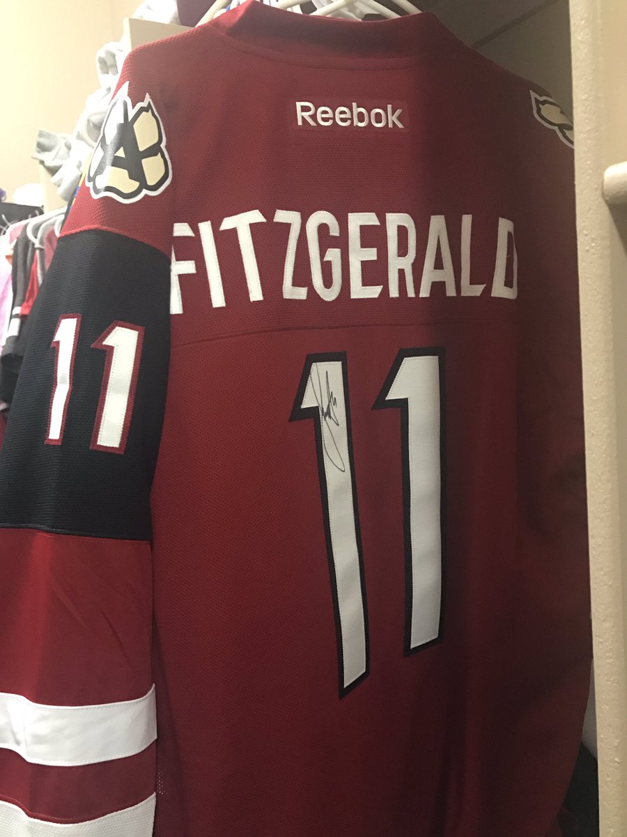 melissaduke9's tweet photo. @ArizonaCoyotes @AZCardinals @LarryFitzgerald I'm so excited about this jersey!!! #FitzNight https://t.co/qAixVq9Xm6