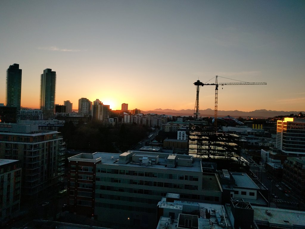 MDesmaz's tweet photo. The @SWEuroSeattle judges @lovelletters, @Choreographer21 &amp; @tomasv are hard at work evaluating startup teams ...with a view! #sweuroseattle https://t.co/rhNssA5iLB