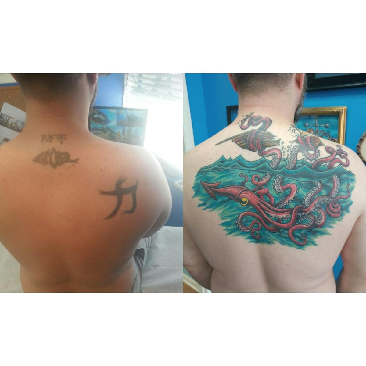 Monkeypunk1T's tweet photo. #anchorsuptattoo #coverup #TattooFixers #tattoos #addictedtoink #inkaddiction https://t.co/AoSwgpMtnc