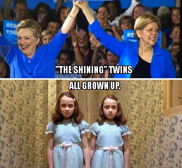 blkdiamond97's tweet photo. @DontH8Trump @HAGOODMANAUTHOR #WarrenHillary2020
The Shining Twins #NameABadMovieSequel https://t.co/2TkeHO4yNA