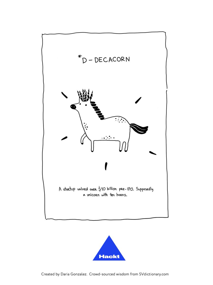 HackTemple's tweet photo. Decacorn is a very promising #startup valued at $10B or more. More #svalphabet pictures here: https://t.co/Ai6o8uwL28 https://t.co/GiTMKV2Bt4
