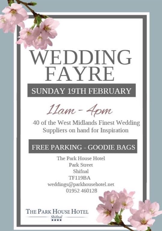 Into our final week before the 1st #WeddingFayre of the year! FREE entry for everyone! #parkhousehotel #weddings #BigDay  💖💖