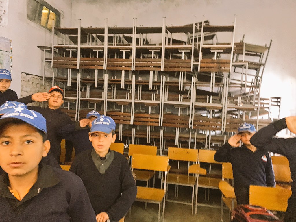 Ali_MuhammadPTI's tweet photo. #Surprise visit of #HighSchool #Parkho with @adilnawazpti 

Mashallah Chairs etc arrived. New rooms2be built InshALLAH
ThankU @ImranKhanPTI https://t.co/MAdl5LmjYT