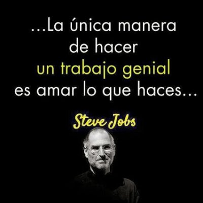 Fundacion_ONCE's tweet photo. 'La única manera de hacer un trabajo genial es amar lo que haces....' Steve Jobs
#FelizLunes https://t.co/BUZVeN0lHr