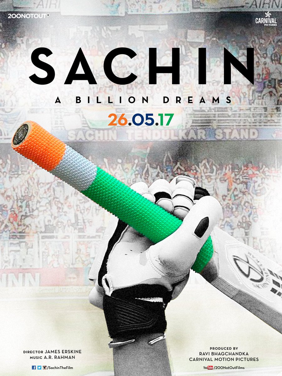Sachin Tendulkar (@sachin_rt) on Twitter photo The answer to the question that everyone's asking me is here. Mark your calendars and save the date. <a href="/SachinTheFilm/">Sachin The Film</a> releases 26.05.17 The answer to the question that everyone's asking me is here. Mark your calendars and save the date. <a href="/SachinTheFilm/">Sachin The Film</a> releases 26.05.17