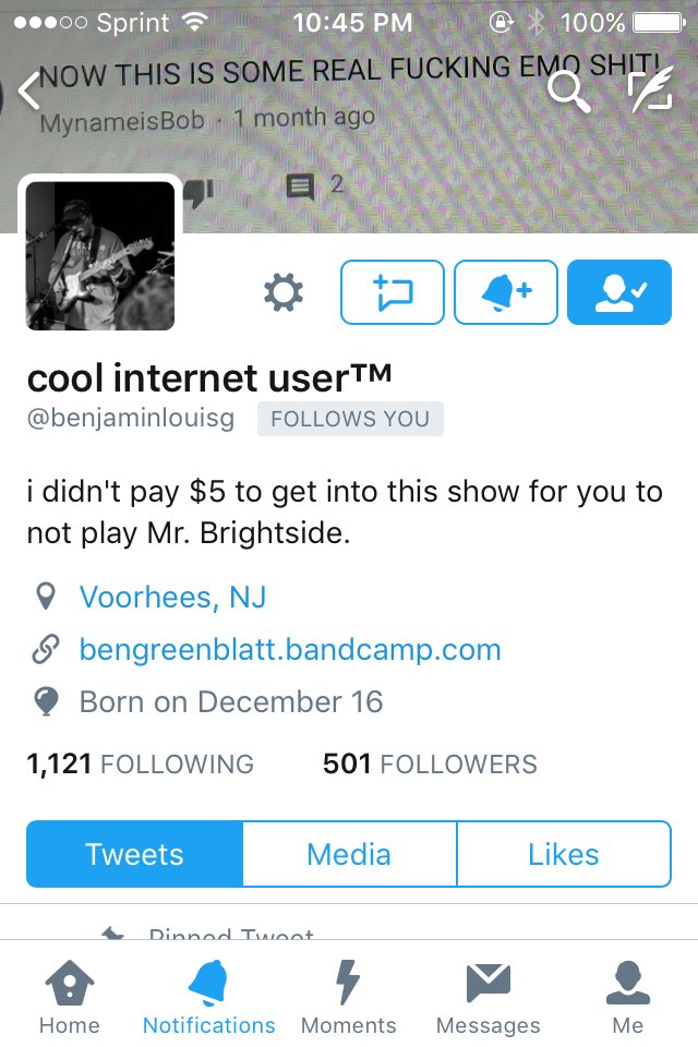 CrashLandingOFF's tweet photo. mr. @benjaminlouisg callin us out with that bio 🔥🔥🔥 https://t.co/m8goeyeiEN