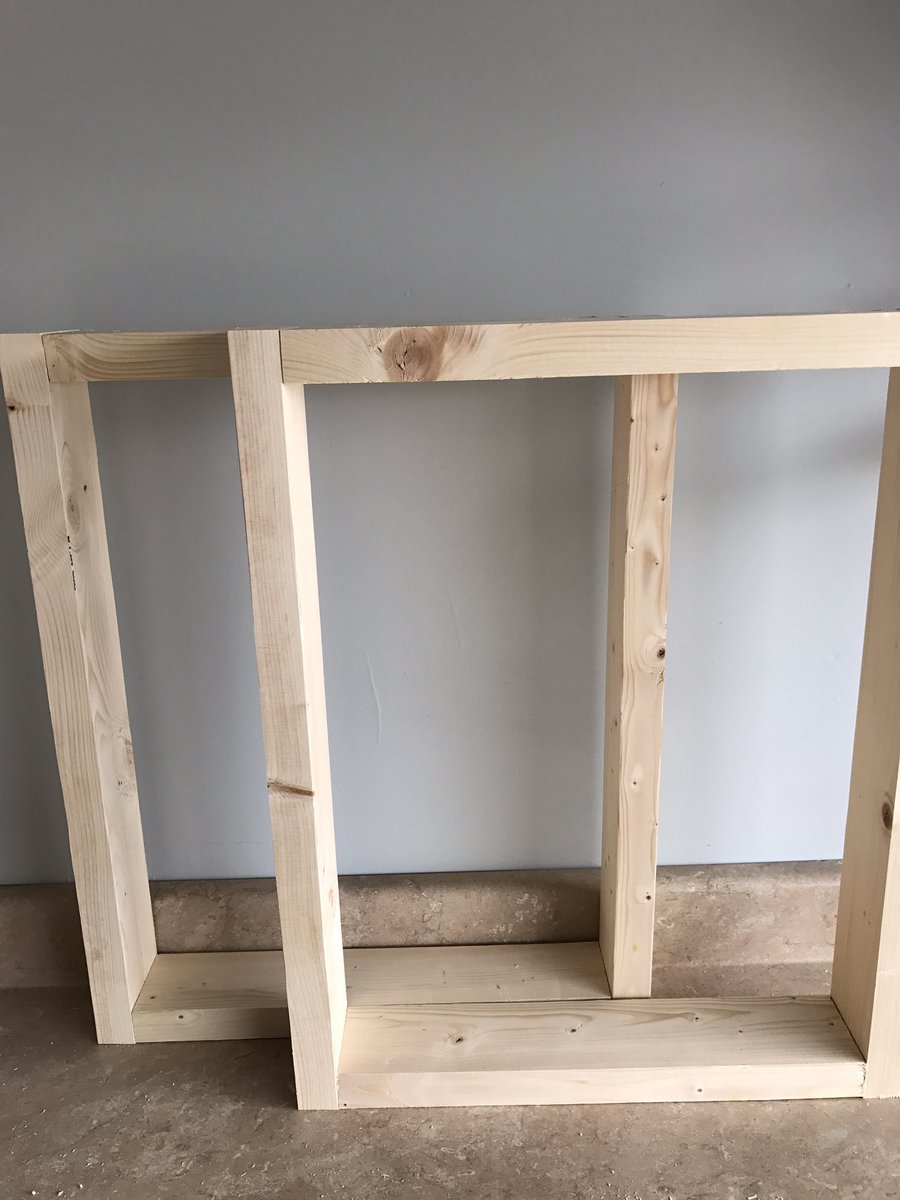mrdobyns0901's tweet photo. Legs are completed #farmhouse #farmhousestyle #vanity #fixerupper #woodworking #wood #handmade #giftsforher https://t.co/qJEENIIrwF