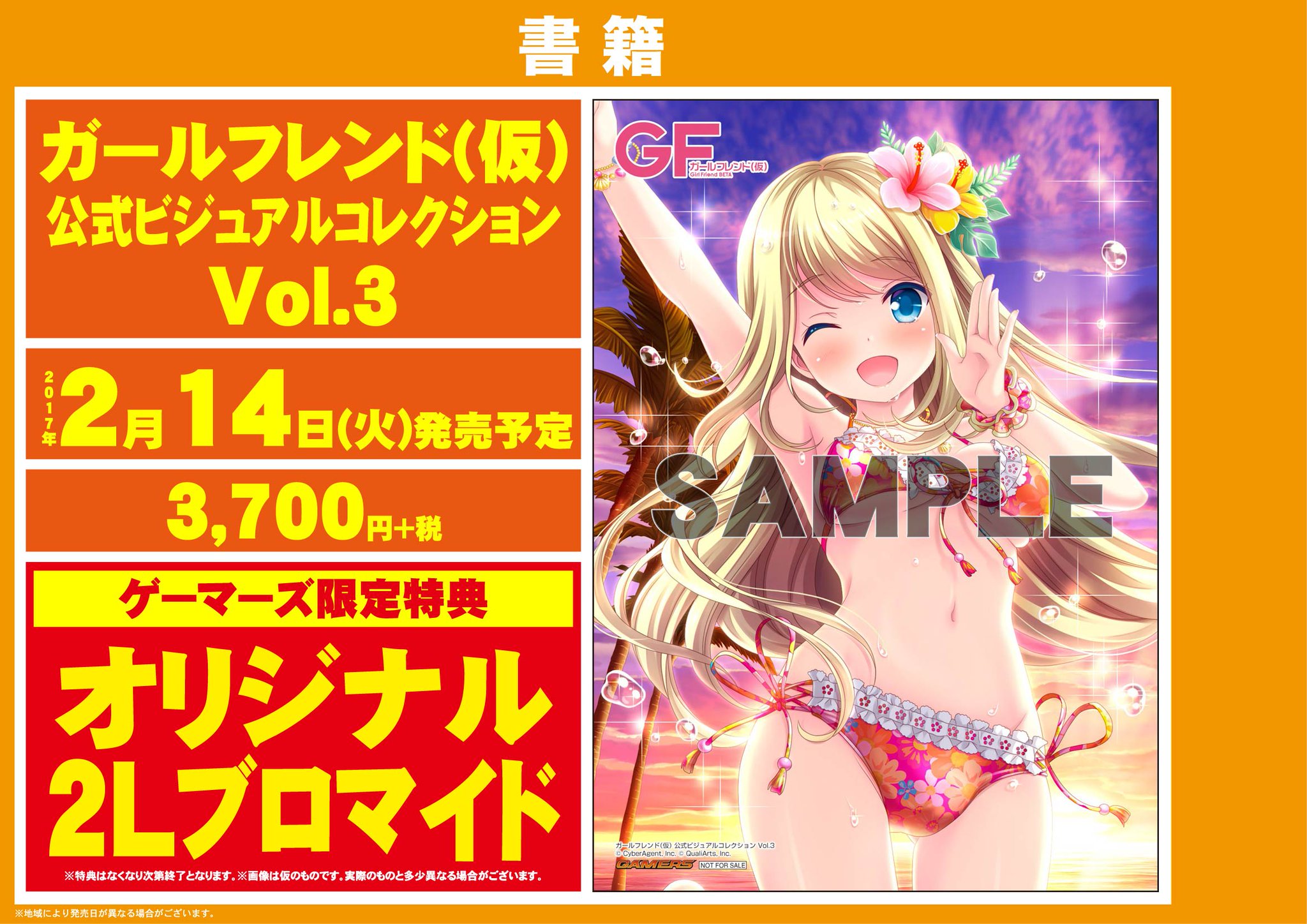 ゲーマーズ名古屋店 على تويتر 書籍入荷 ガールフレンド 仮 公式ビジュアルコレクション Vol 3 本日入荷してます 特典はオリジナルブロマイド ゲーマーズ名古屋店 على تويتر 書籍入荷 ガールフレンド 仮 公式ビジュアルコレクション Vol 3 本日入荷してます 特典はオリジナルブロマイド