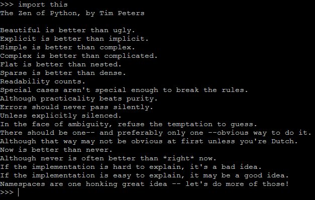 python_tip's tweet photo. Have you ever tried to type
>>> import this
into your #python?
(explanation on Quora: https://t.co/6DD47a3h7a) https://t.co/nTs7kwyTLL