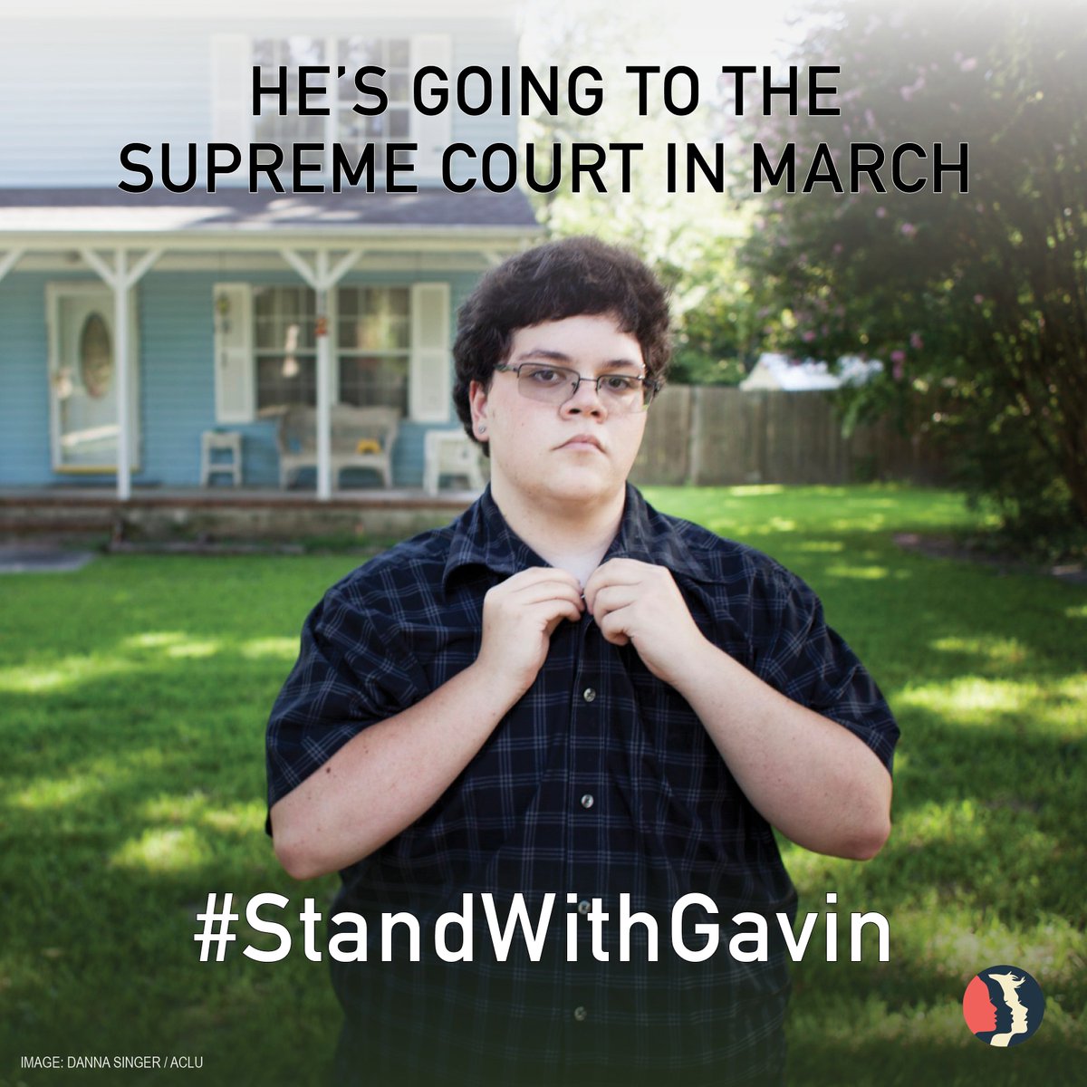 womensmarch's tweet photo. Transgender rights are human rights! We #StandWithGavin, the 17-year-old taking his fight for transgender rights to the Supreme Court. https://t.co/io9Ntwqqgm