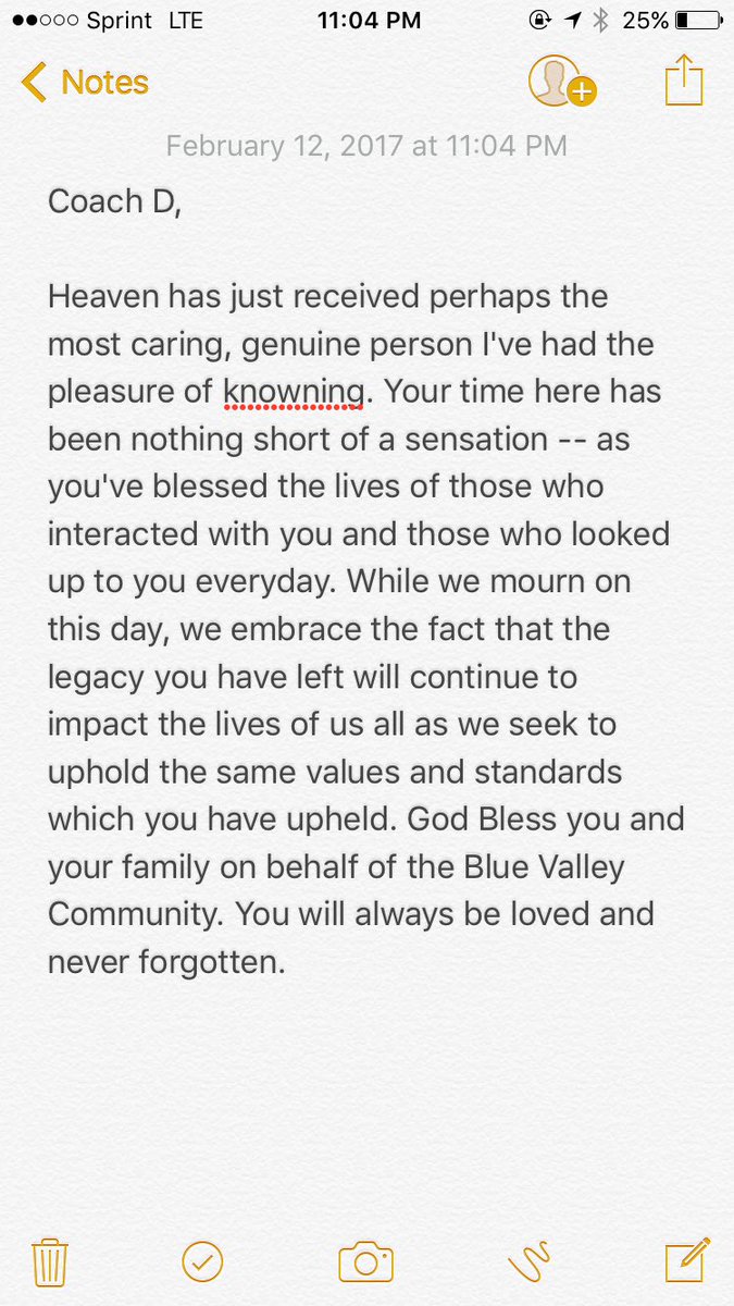 Chance_Nelson15's tweet photo. Prayers to the Driskell Family. 

@CoachDriskell https://t.co/rpeA2FPuWx