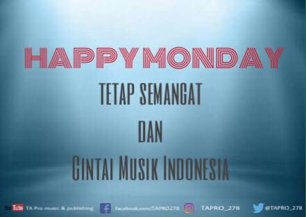 tapromusik's tweet photo. Selamat siang pecinta musik Indonesia, trs berkarya dan tetap semangat! #musikindonesia #tapro #kangenband #ameltoge #jusamiband #bellanova https://t.co/S6cHMvqWkn