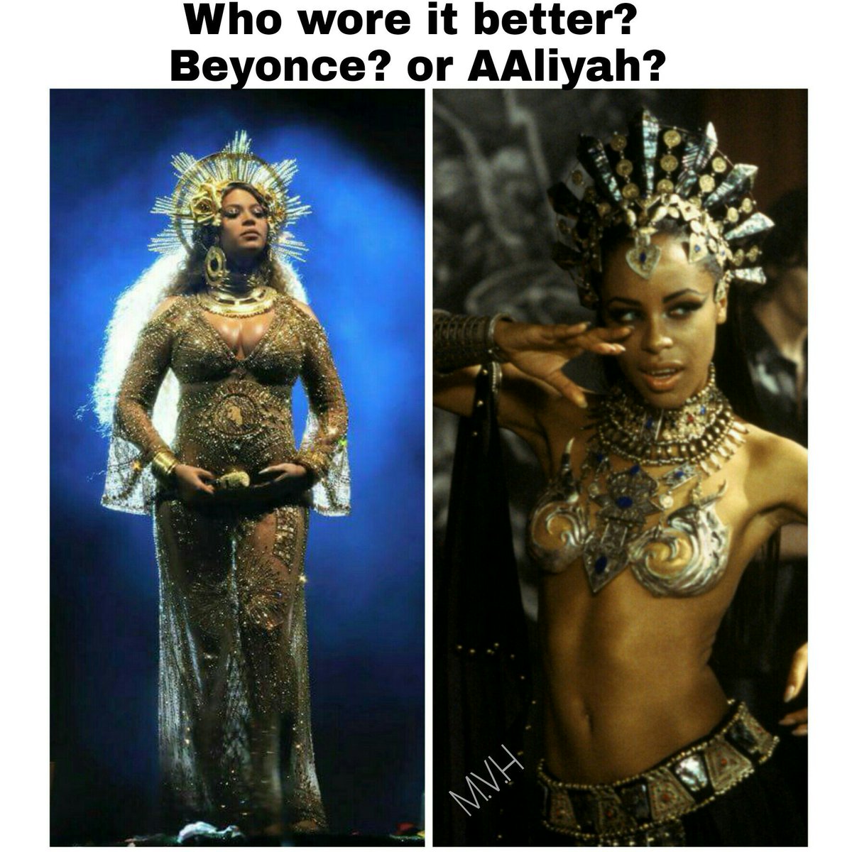 MissVonHorror's tweet photo. @Beyonce out here slaying it like Akasha! #QueenOfTheDammed #queenbea  
#Aaliyah 
#BeyonSLAY https://t.co/PpWeEdByJf