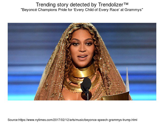 Trendolizer's tweet image. #BeyoncéChampionsPride for ‘Every Child of #EveryRace’ at #Grammys #theGrammy trendolizer.com/2017/02/beyonc…