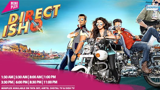 ShemarooBtown's tweet photo. Watch #RajneishDuggal, #ArjunBijlani and #NidhiSubaiah starrer #DirectIshq playing on #Miniplex all day! https://t.co/06KfwhTboR