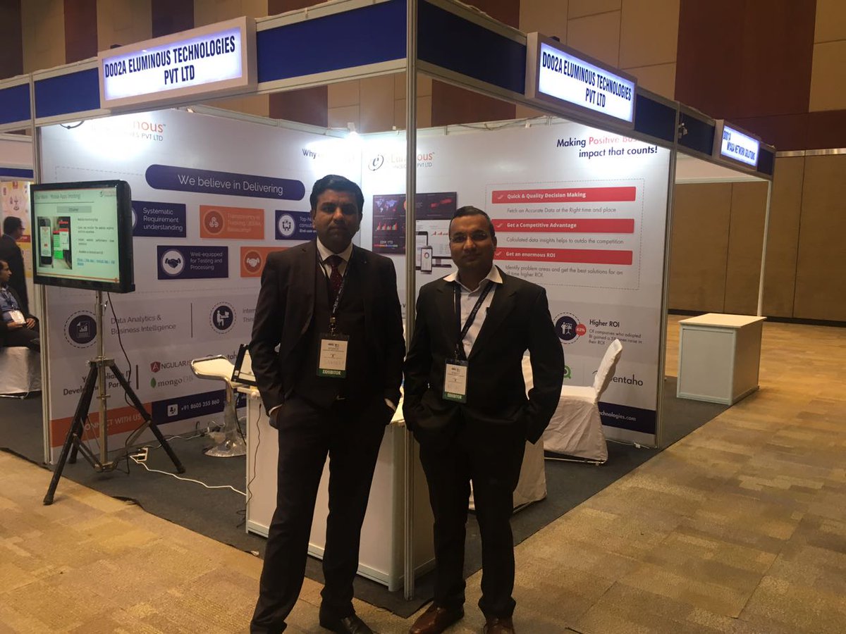 bestwebexpert's tweet photo. And here we are! #Indiasoft2017 #Day1.Let’s meet & explore business opportunities @stall #D002A #IoT #businessintelligence #connectedliving https://t.co/yNk1lAb4CL