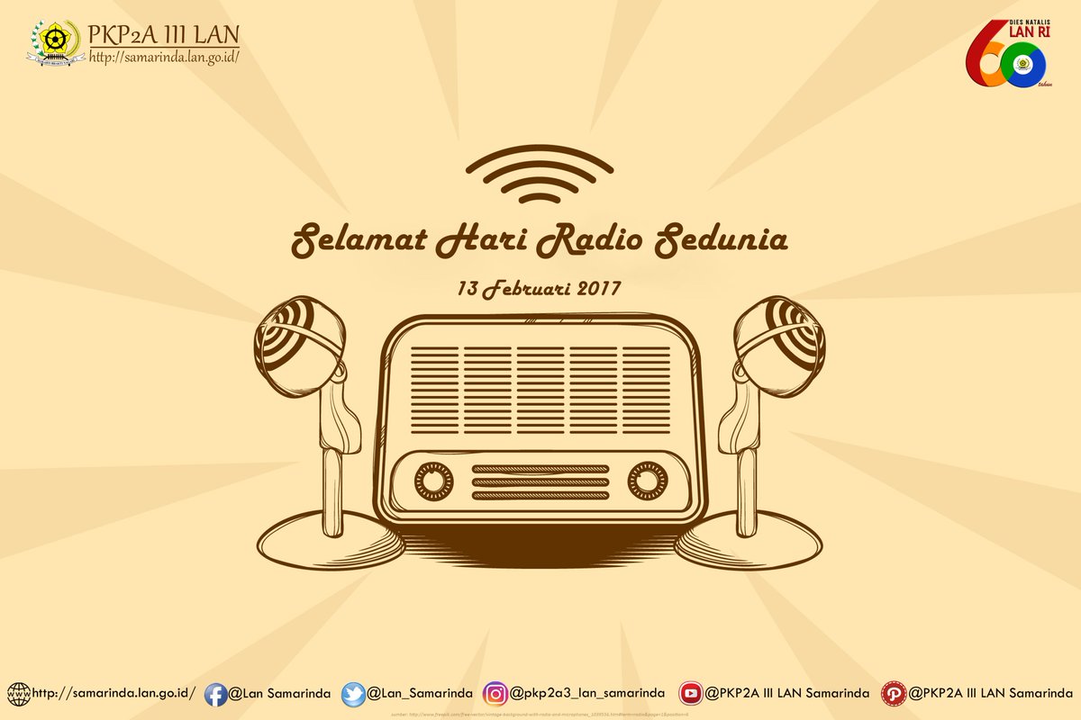 PuslatbangKDOD's tweet photo. Selamat Hari Radio Sedunia. Sekali di udara, tetap di udara. #RRI #SelamatHariRadioSedunia #RRISamarinda #RRIPro1 #RRIPro2 #RRIPro3 https://t.co/Yu6f3Mc11A