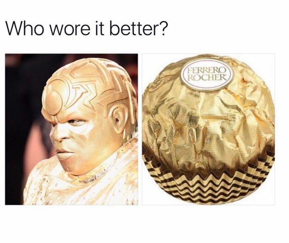 DisputeOne's tweet photo. This by far was the best meme of the night!!! #TooTrillForAnything #CeeLo #Cee3PLo #CeeLoFerrero #GoldOnGoldCrime https://t.co/PvhhGlsyIR