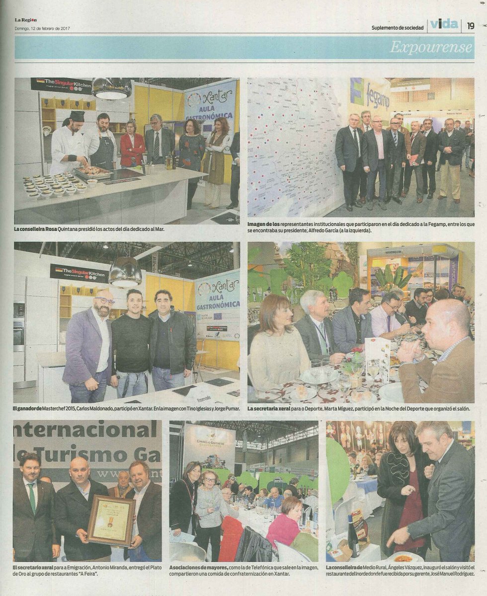 XANTAREXPO's tweet photo. Reportaje fotográfico sobre #Xantar2017 publicado en VIDA DE @LaRegion @XANTAREXPO @EXPOURENSE https://t.co/bMuimng8Zc