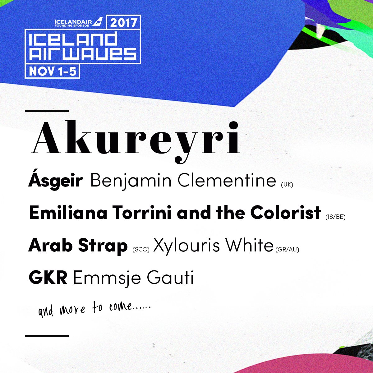 icelandairwaves's tweet photo. Akureyri!!! ....and more to come!!! Get your tickets here https://t.co/IetMMDgThD #airwaves17 https://t.co/7TWf0xWbDk