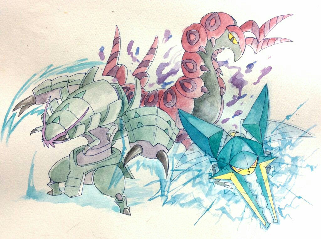 えんそ Sur Twitter クワガノンとグソクムシャとペンドラー イケメン虫ポケモン
