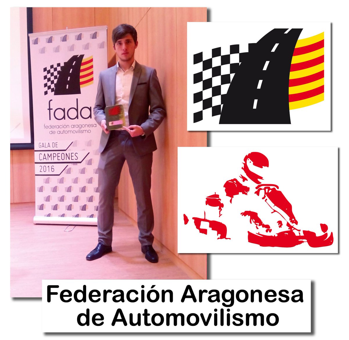 LamasBolano's tweet photo. RAFA ÁLVAREZ. ¡Felicidades Campeón! 3er Podio en DD2. XI Trofeo de #Karting Serie Rotax 2016 ZUERA. #FADA Federación Aragonesa Automobilismo https://t.co/083KlWmB87