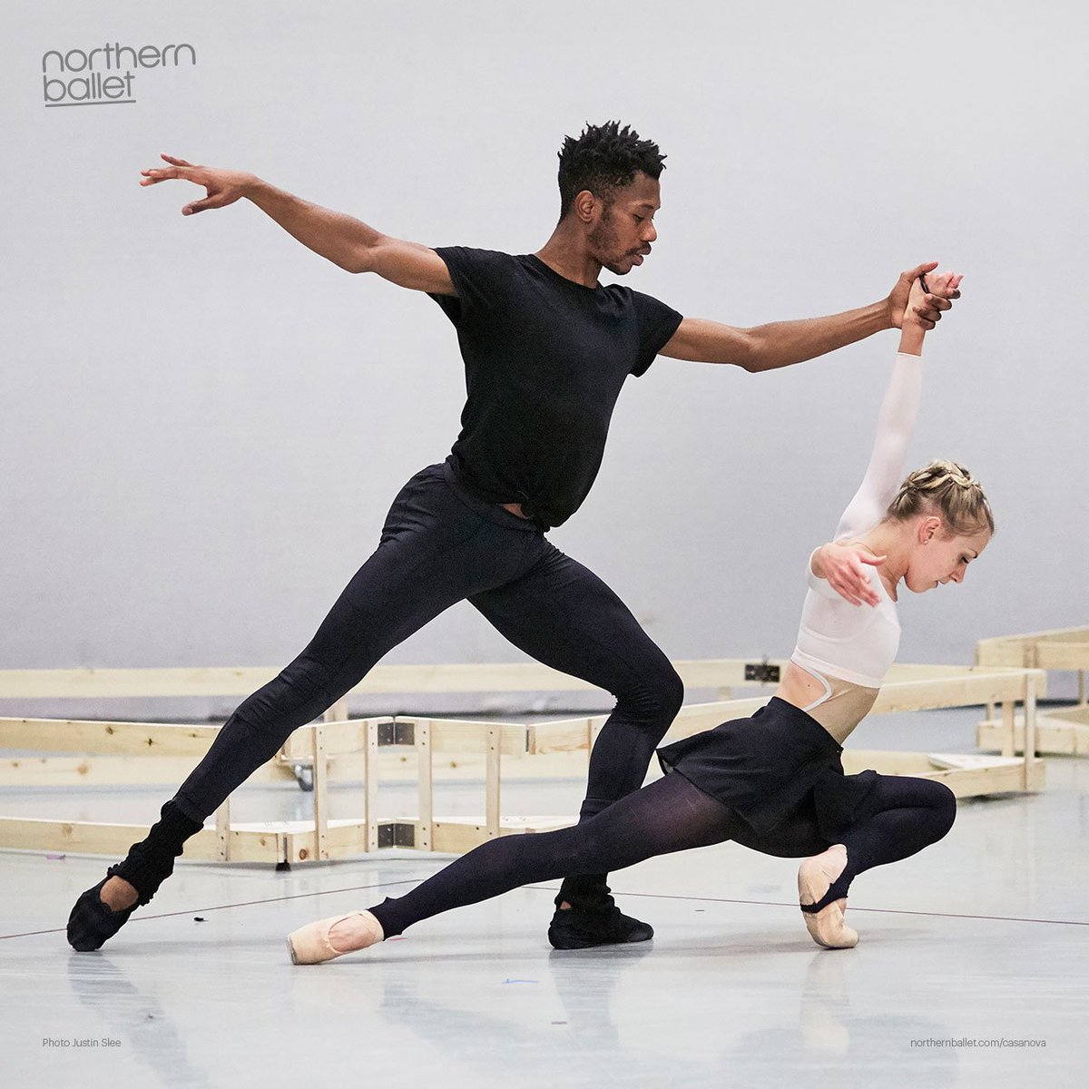 northernballet's tweet photo. .@MlindiKulashe and Antoinette Brooks-Daw rehearsing #NBCasanova. Find out more... https://t.co/2tRG1AWHkP Photo @Justin_Slee https://t.co/ZnfyQN449N