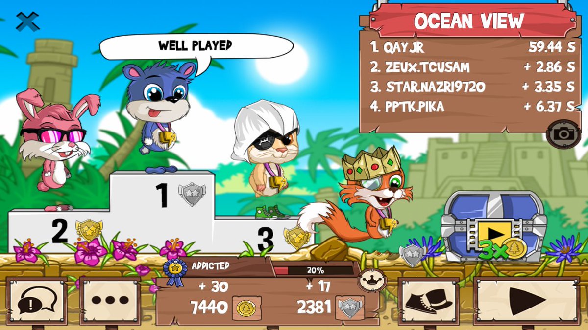 Hanahunny_FR2's tweet photo. Get on my level, son! #funrun2 #TCUSam #nazri9720 #pika https://t.co/wGE4N8p8H8