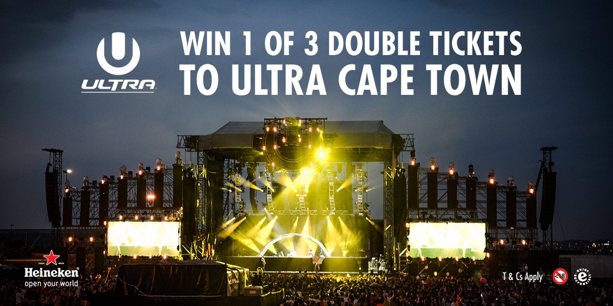 Heineken_SA's tweet photo. Cape Town, RT &amp; these tickets could be yours to #UltraSA2017 https://t.co/flzAPAW6uE