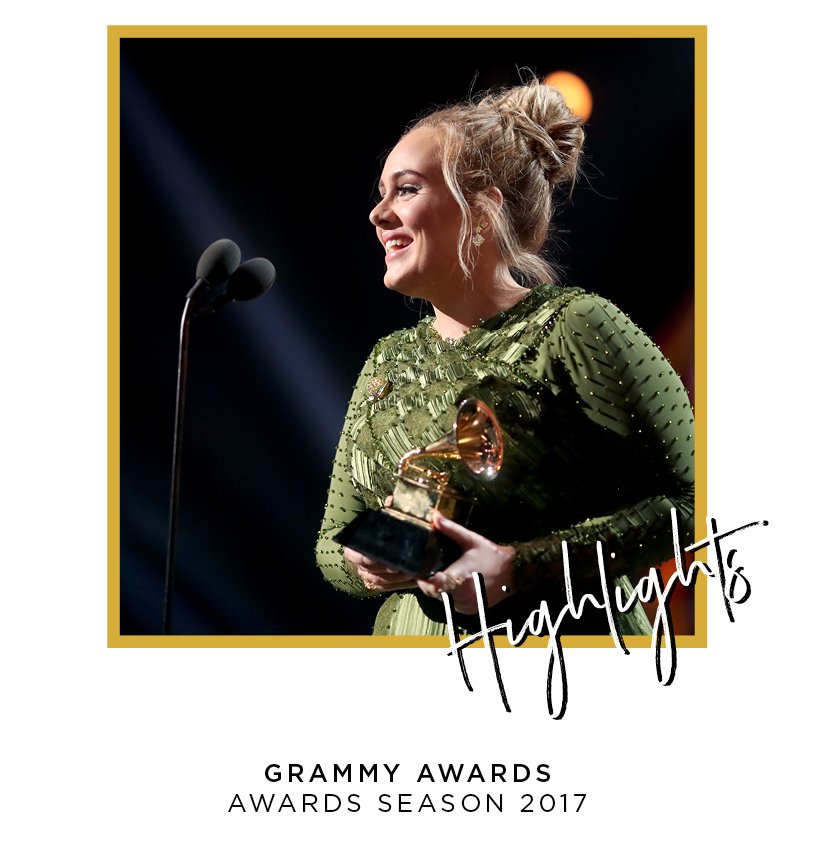 TotalMgmt's tweet photo. An unexpected evening at the #GRAMMY Awards, as @Adele breaks her trophy in two and dedicates it to @Beyonce for her album #Lemonade. https://t.co/lFisD88Ko1