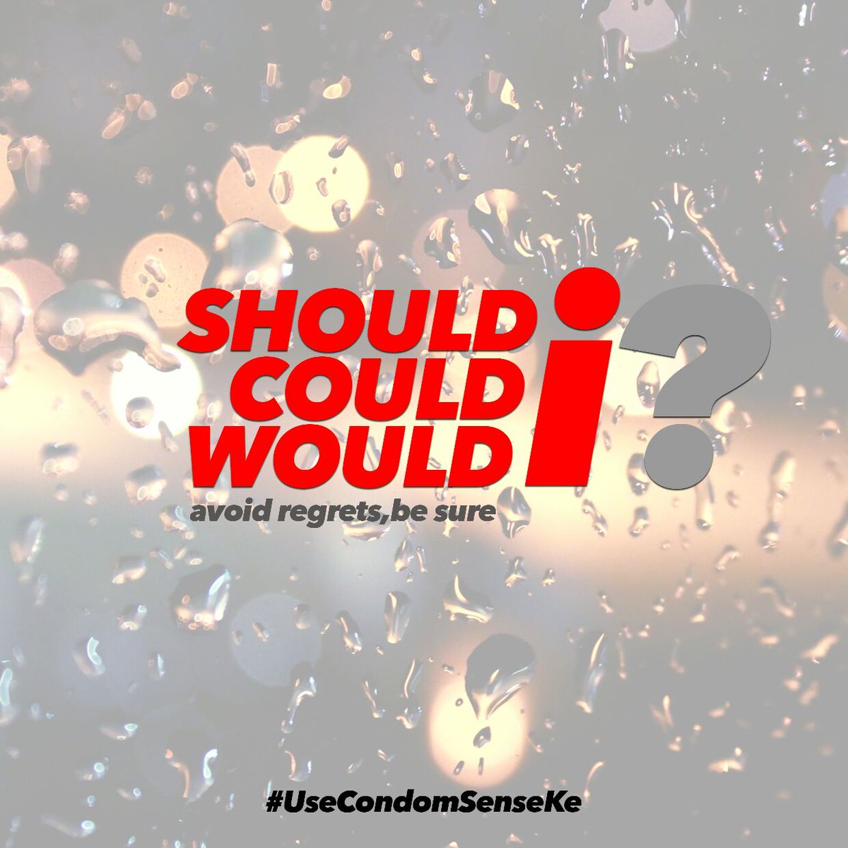 markkayhaston's tweet photo. Don't regret,wrap it up #usecondomsenseke #intlcondomday2017   @69Condoms @nascop @ahfkenya_ @NACC_Kenya https://t.co/ez8pTt0wkU