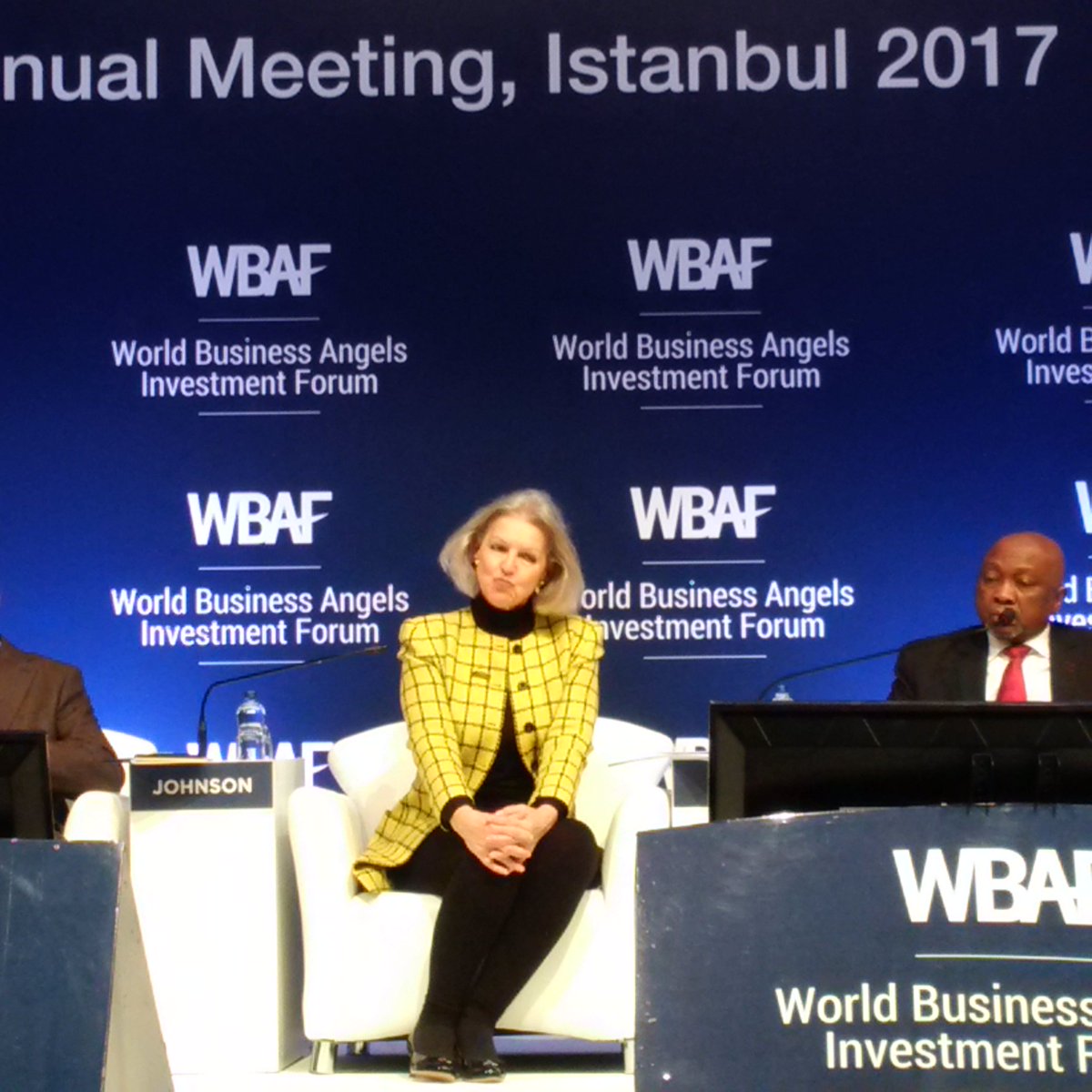 AlbertColomer's tweet photo. Candace Johnson @EBAN_org on #WBAF217 partneship @InnoEnergyEU to set up  European Clean Energy Investment Alliance https://t.co/qmJVvxwxGf