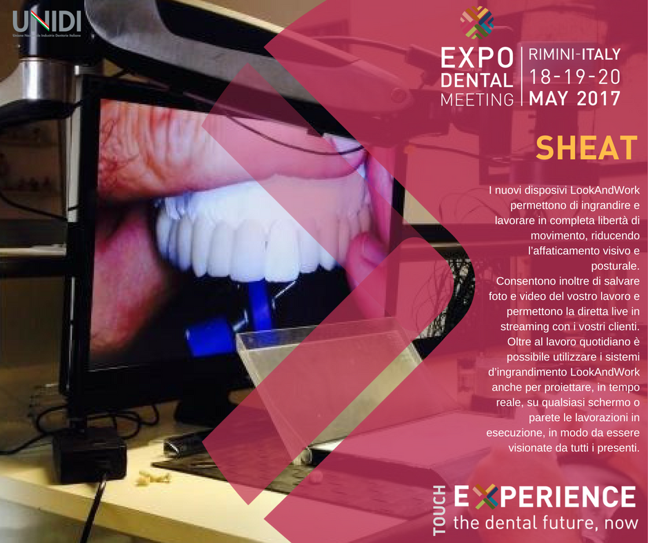 A #ExpodentalMeeting l'innovazione si tocca con mano!Le novità di Look&amp;Work vi aspettano a Rimini, dal 18-20 maggio! goo.gl/6joupk