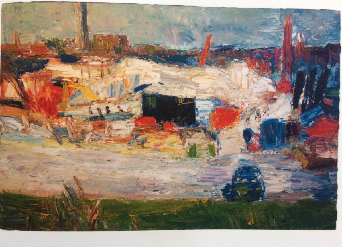 loujessop1's tweet photo. @readingmuseum loved the huge #RayAtkins paintings #Reading in the 60's - 70's def worth a visit. On 'til May. https://t.co/SHxlFnNbdk