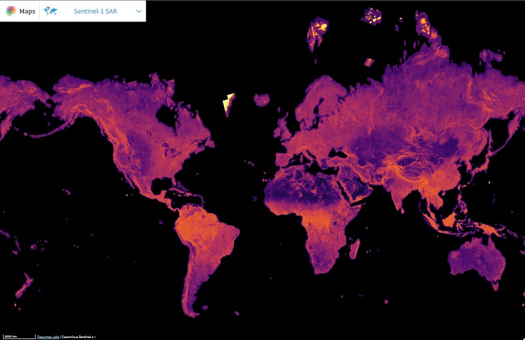 EO_OPEN_SCIENCE's tweet photo. Trillion pixels global mosaic from #Sentinel 1 &amp; 2!! 🌍🌎#Bigdata run with #python #machinelearning  by @DescartesLabs https://t.co/FnFmWdb7Ox https://t.co/bZ2eIGwPeO
